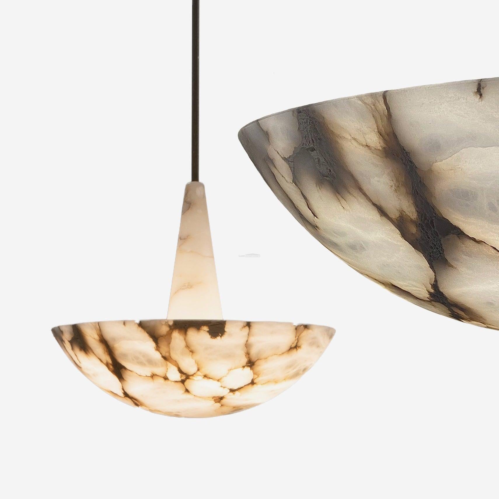 Domus Alabaster Round Chandelier - Melin Lamps