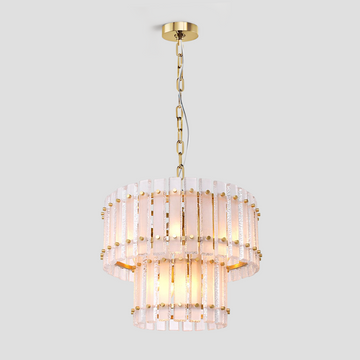 Lamer Lighting Grandeur Radiance 2-Tier Glass Chandelier - Background Shot
