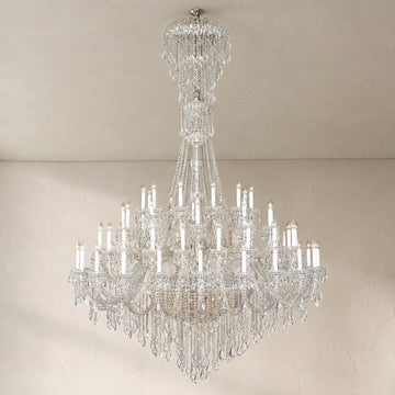 100 lights bohemia glass crystal chandelier