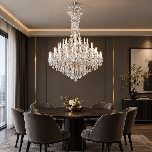 100 lights bohemia glass crystal chandelier