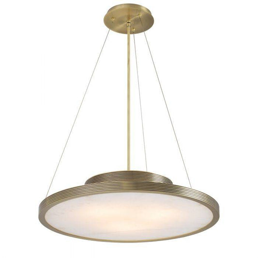 Pullman Modern Alabaster Chandelier - [Brass]