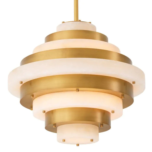 Lazzari Alabaster Chandelier 24" D