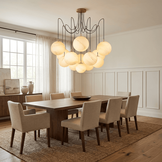 Celestara Alabaster Orb Chandelier