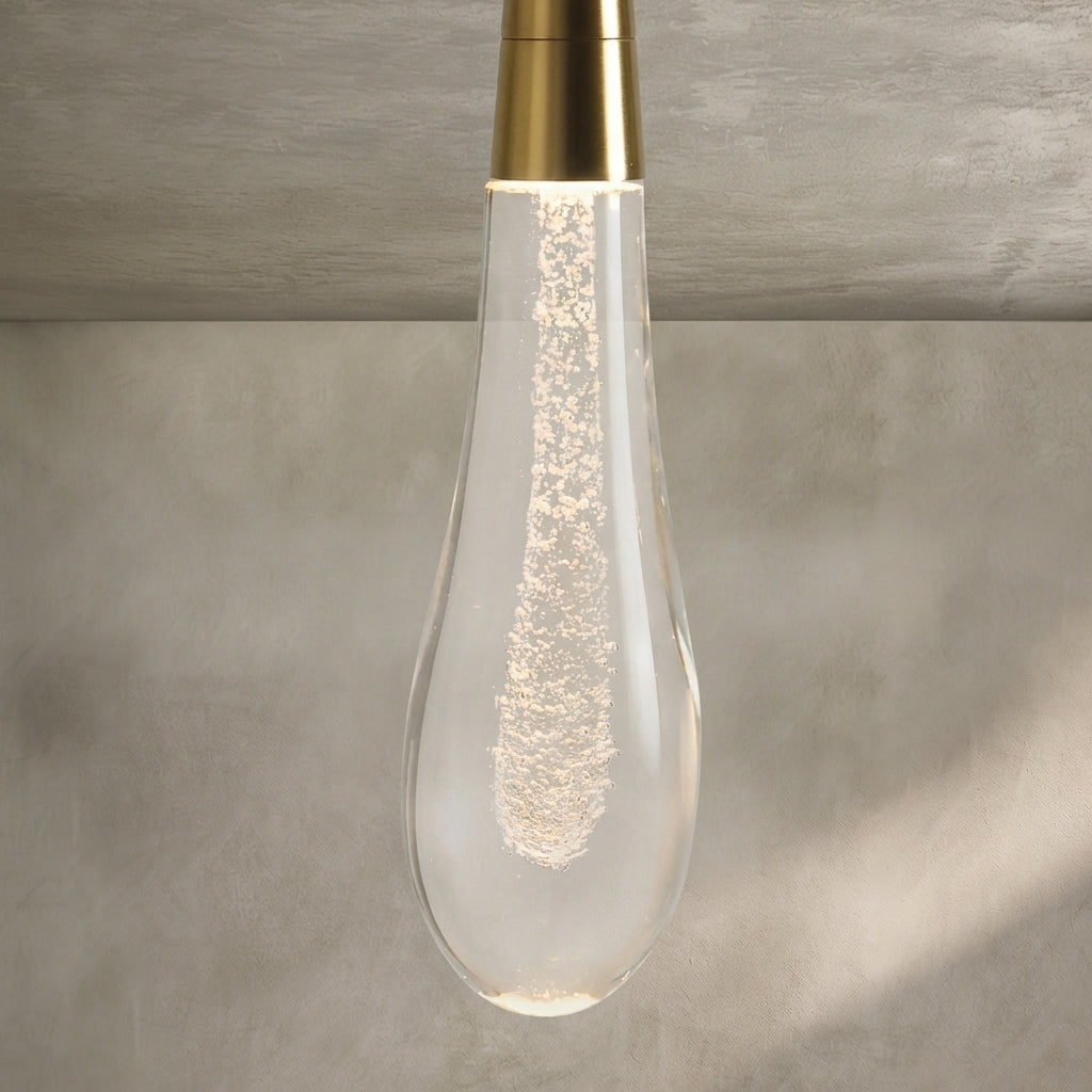 Lamer Lighting Aura 1-Light Linear Pendant 2"W x 2"D x 13.25"H - Background Shot