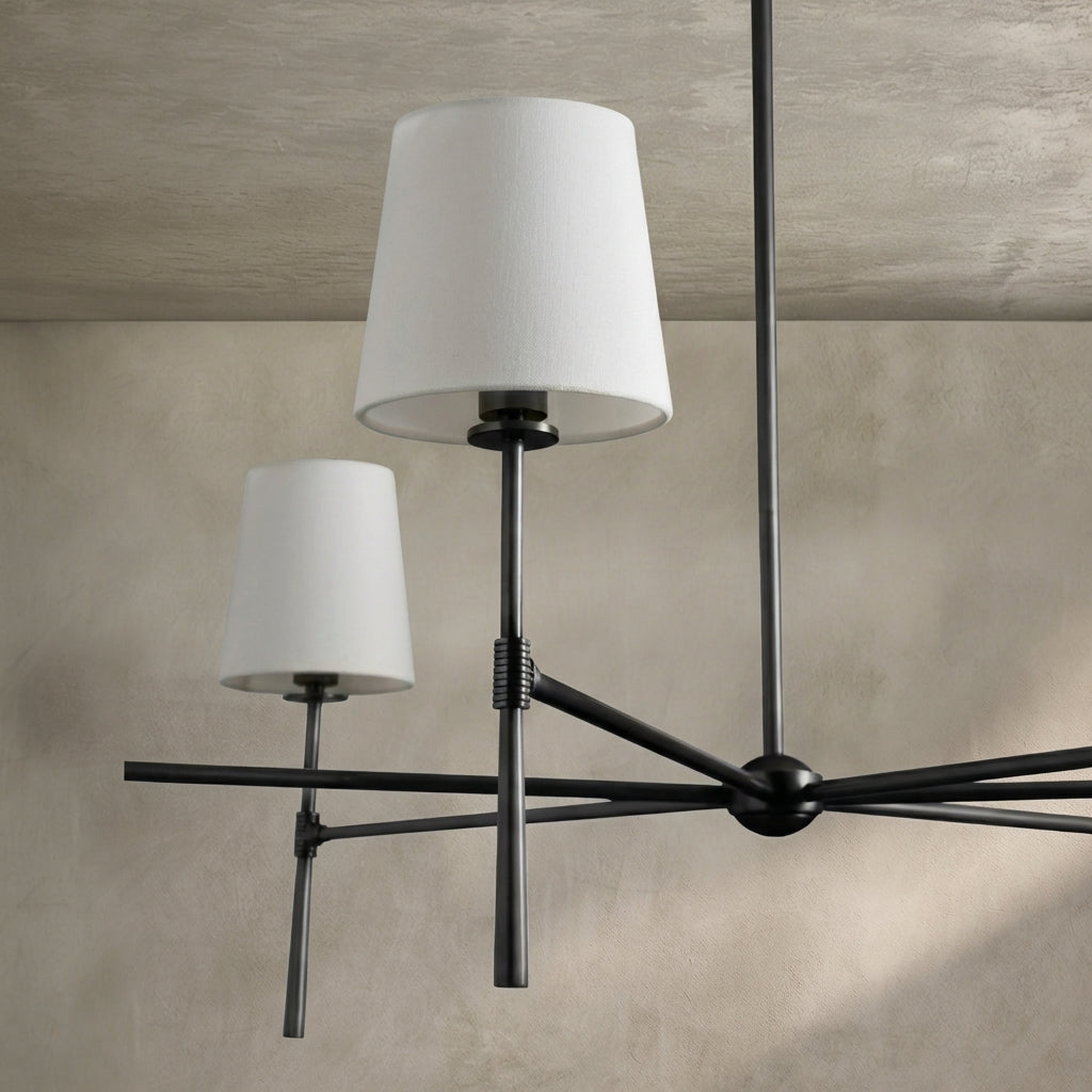 Lamer Lighting Aura Round Chandelier 4/6 Light - Background Shot