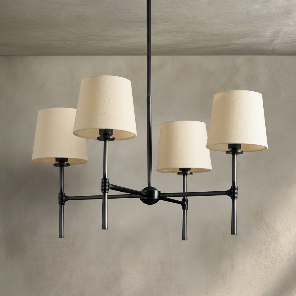 Lamer Lighting Aura Round Chandelier 4/6 Light - Background Shot