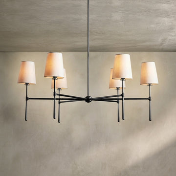 Lamer Lighting Aura Round Chandelier 4/6 Light - Background Shot