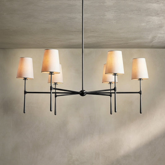 Lamer Lighting Aura Round Chandelier 4/6 Light - Background Shot