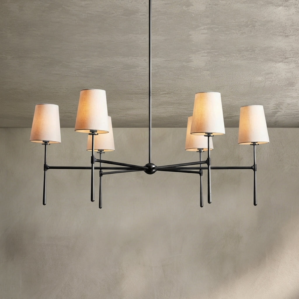 Lamer Lighting Aura Round Chandelier 4/6 Light - Background Shot