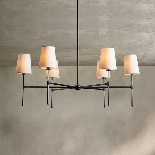 Lamer Lighting Aura Round Chandelier 4/6 Light - Background Shot