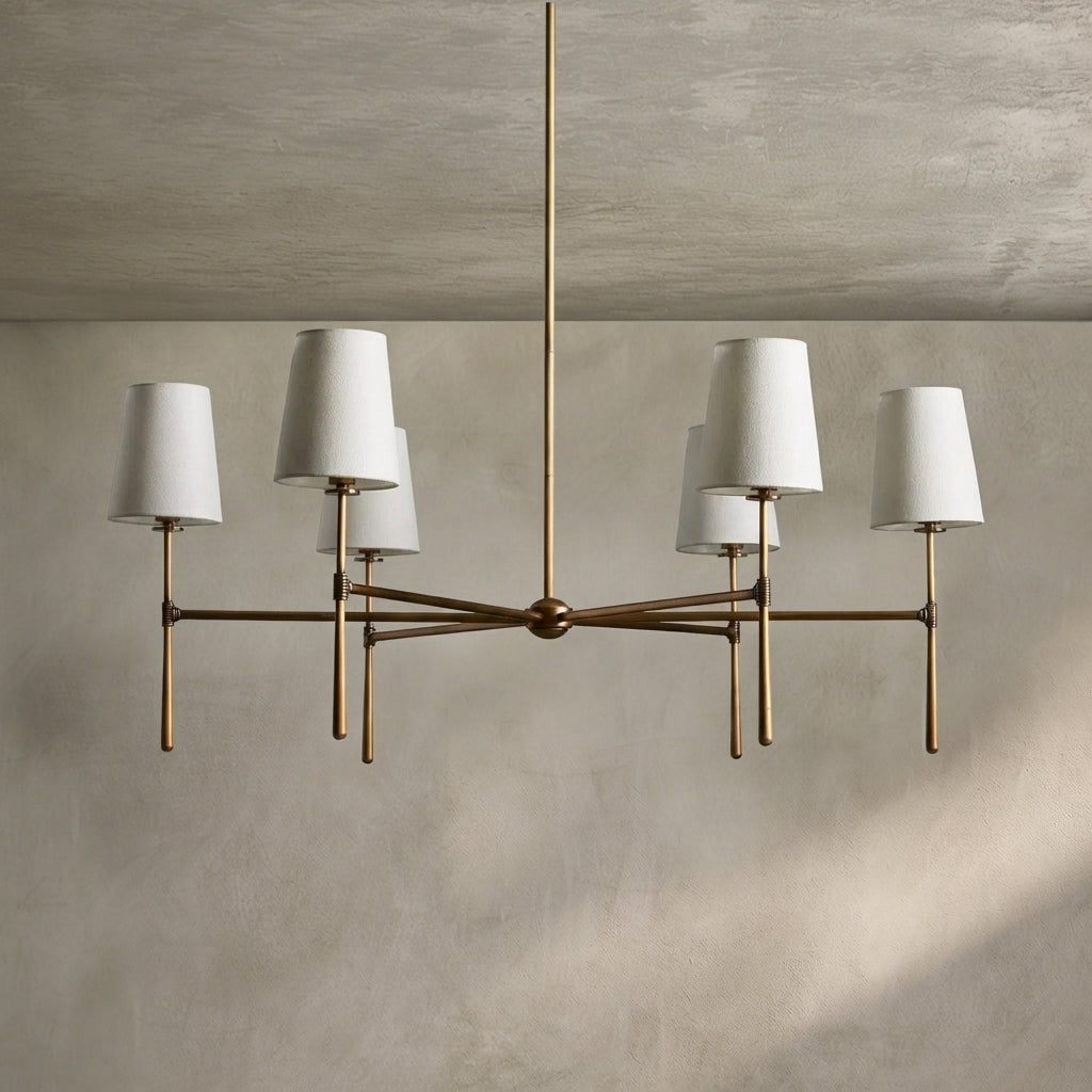 Lamer Lighting Aura Round Chandelier 4/6 Light - Background Shot