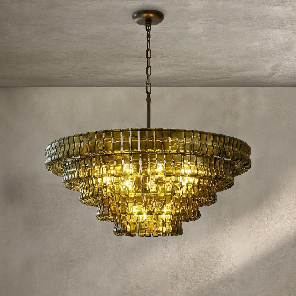 Lamer Lighting Lumina Round Chandelier 24"36"48"60" - Background Shot