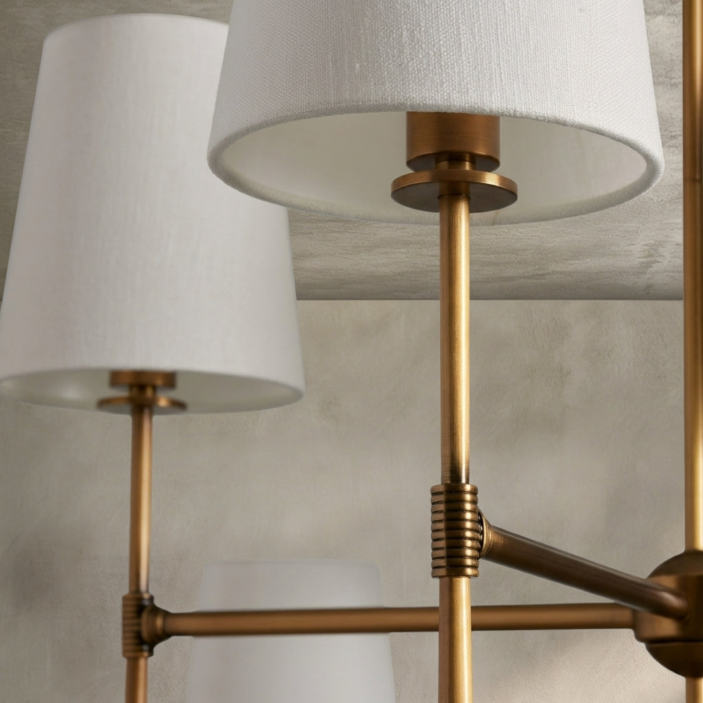 Lamer Lighting Veridian 2-Tier Round Chandelier 48" Diameter - Background Shot
