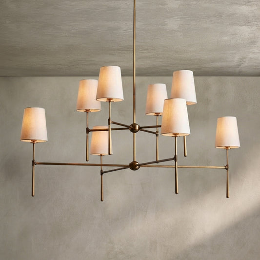Lamer Lighting Veridian 2-Tier Round Chandelier 48" Diameter - Background Shot