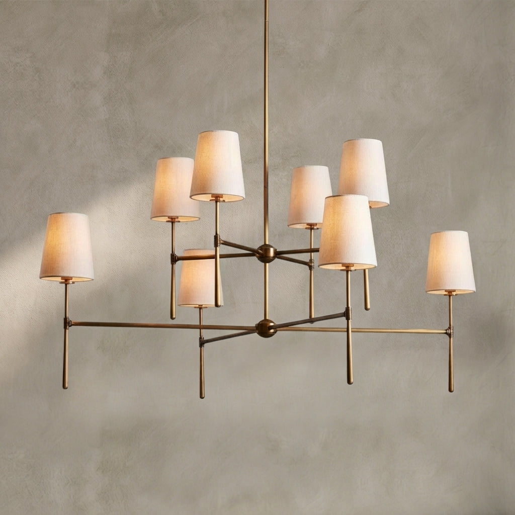 Lamer Lighting Veridian 2-Tier Round Chandelier 48" Diameter - Background Shot