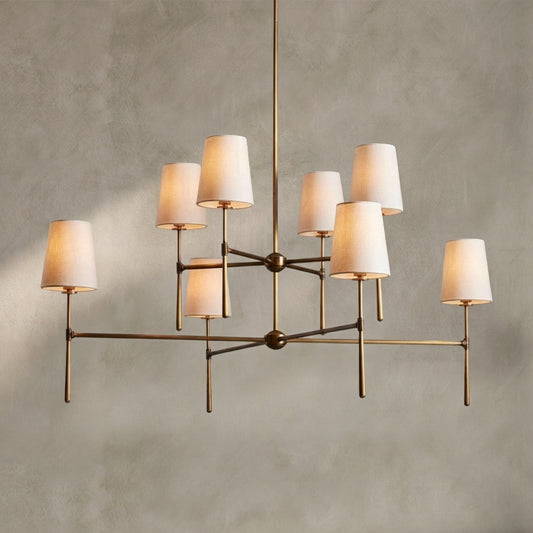 Lamer Lighting Veridian 2-Tier Round Chandelier 48" Diameter - Background Shot