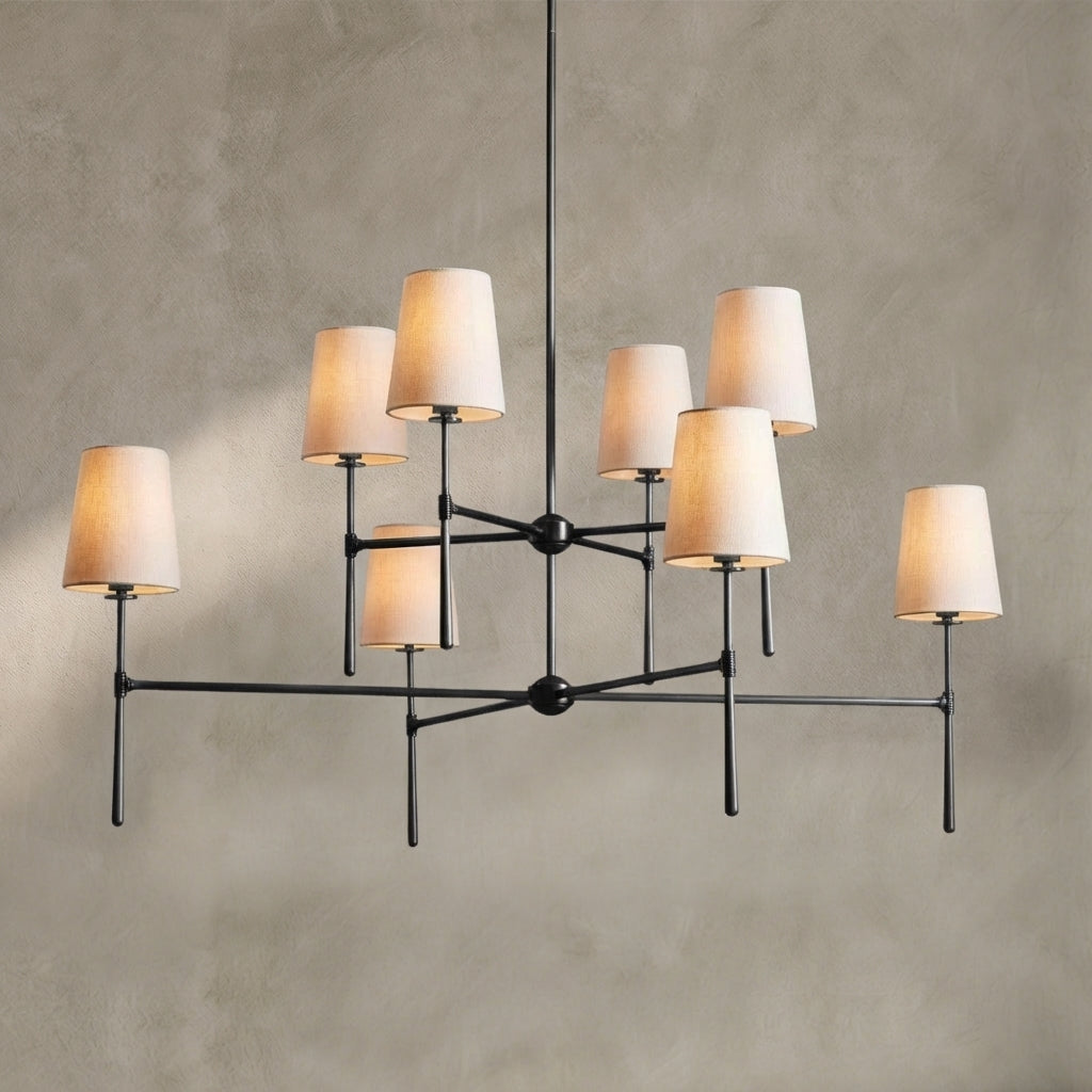 Lamer Lighting Veridian 2-Tier Round Chandelier 48" Diameter - Background Shot