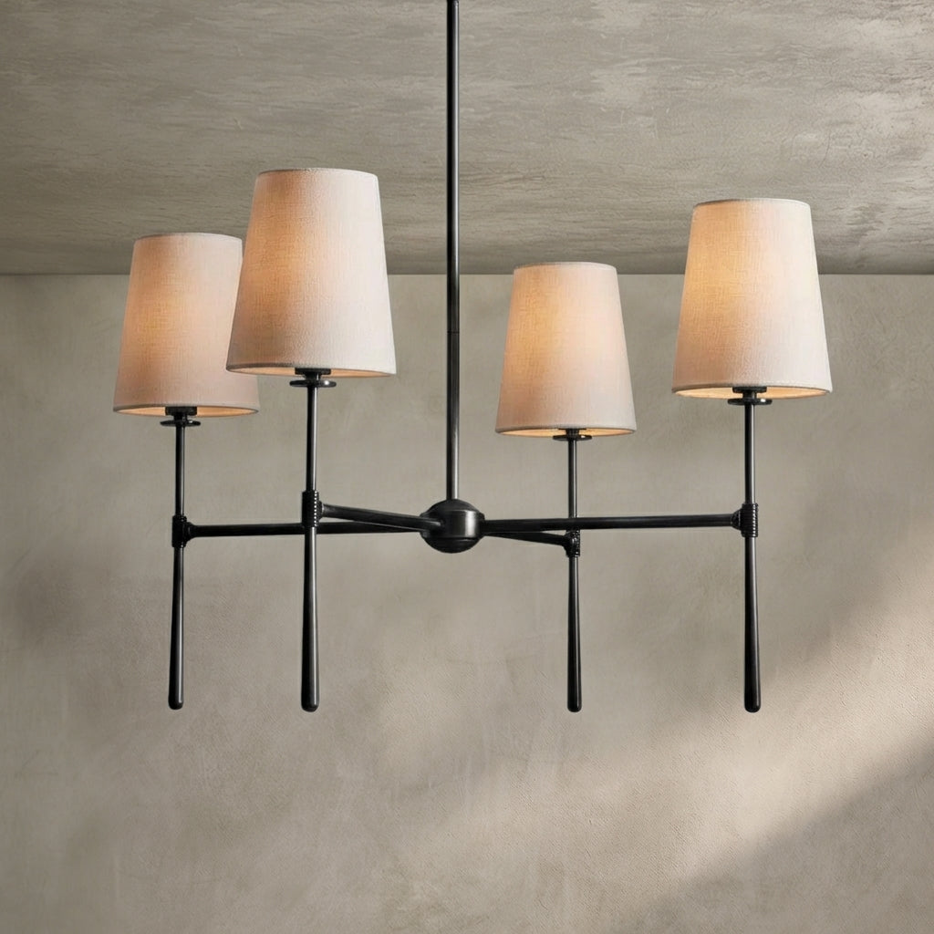 Lamer Lighting Aura Round Chandelier 4/6 Light - Background Shot