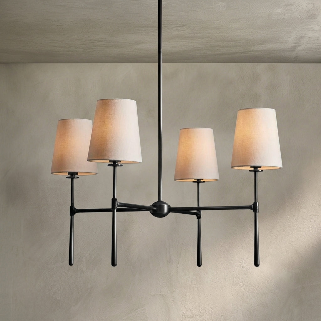 Lamer Lighting Aura Round Chandelier 4/6 Light - Background Shot