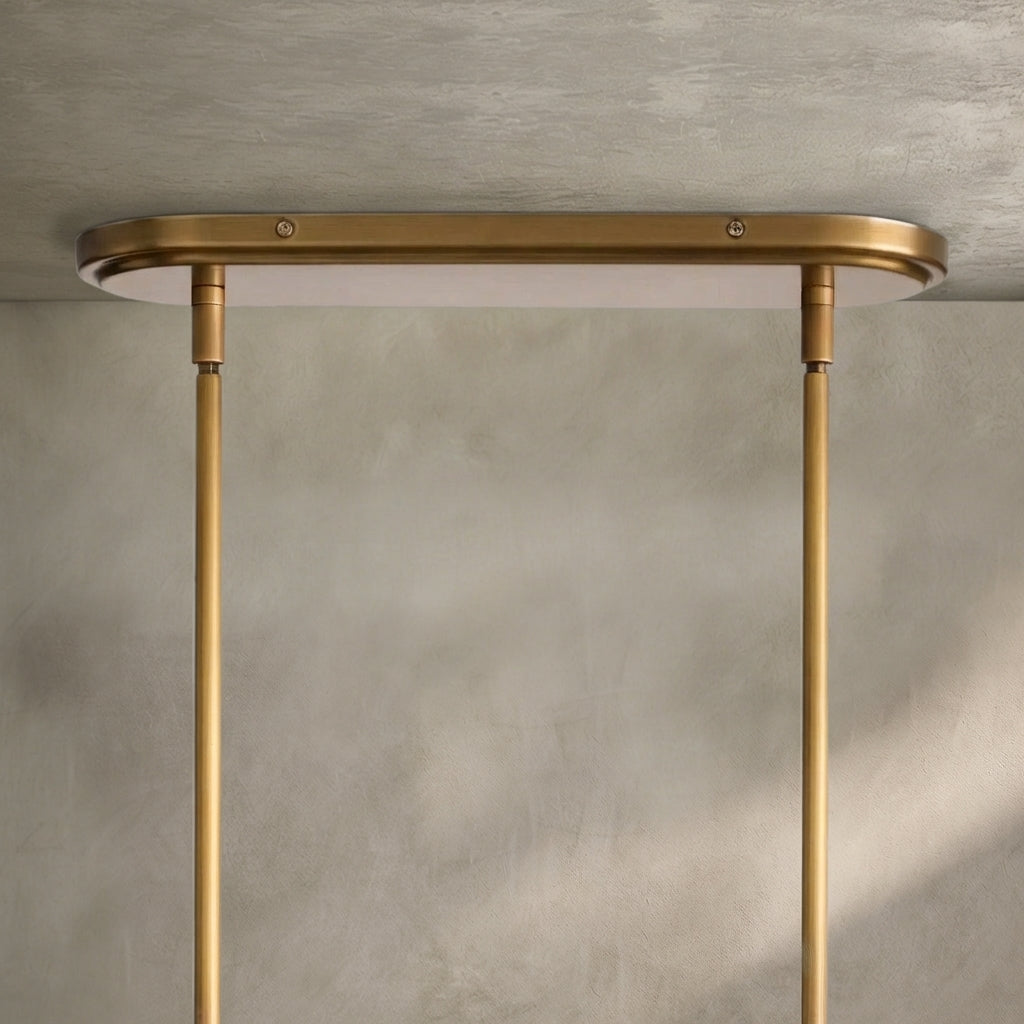Lamer Lighting Aura Linear Chandelier 5/6 Light - Background Shot