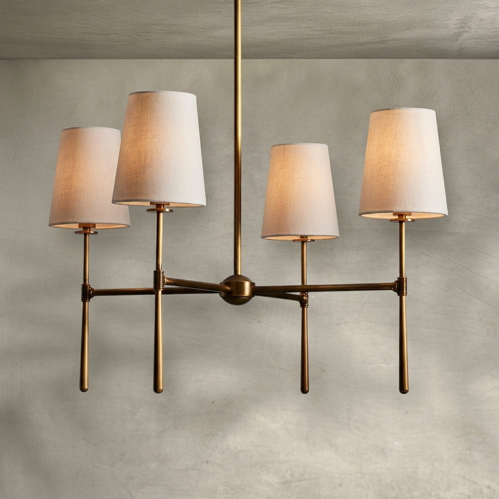 Lamer Lighting Aura Round Chandelier 4/6 Light - Background Shot
