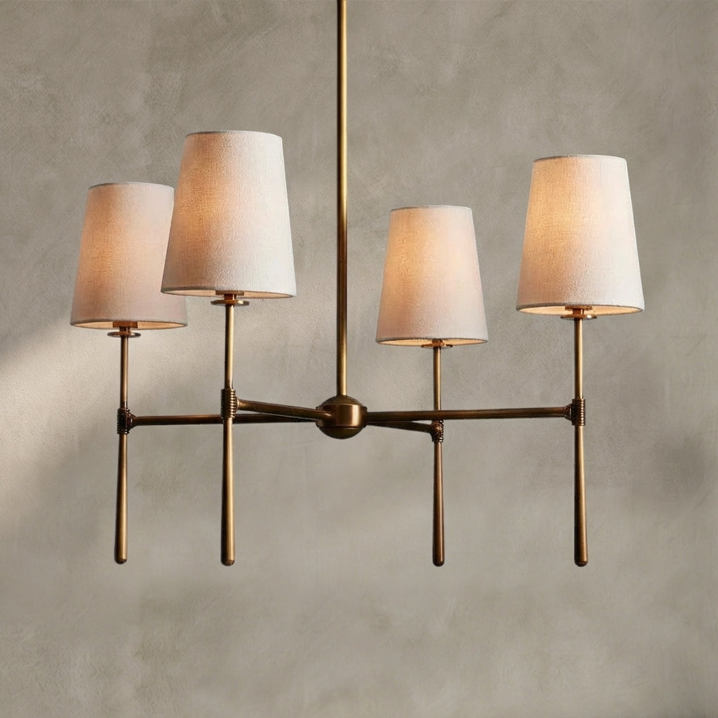 Lamer Lighting Aura Round Chandelier 4/6 Light - Background Shot