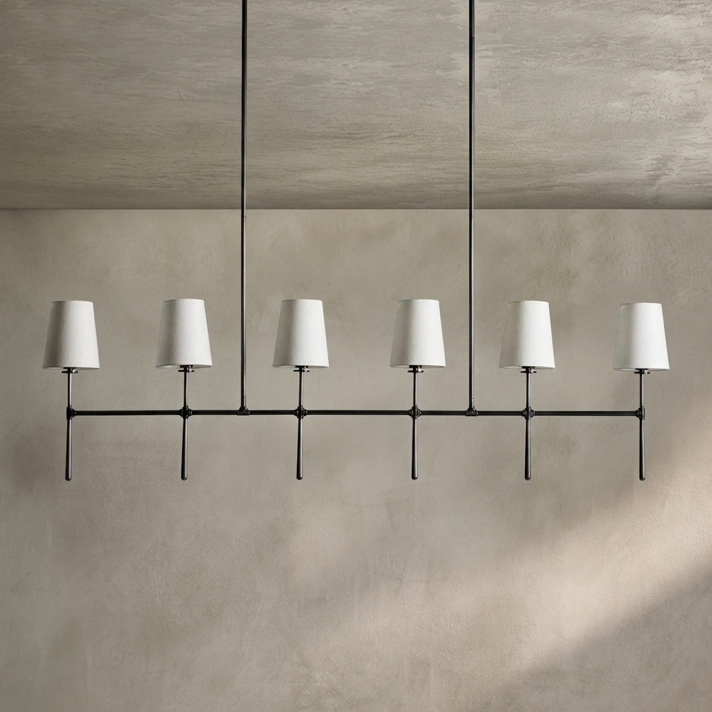 Lamer Lighting Aura Linear Chandelier 5/6 Light - Background Shot