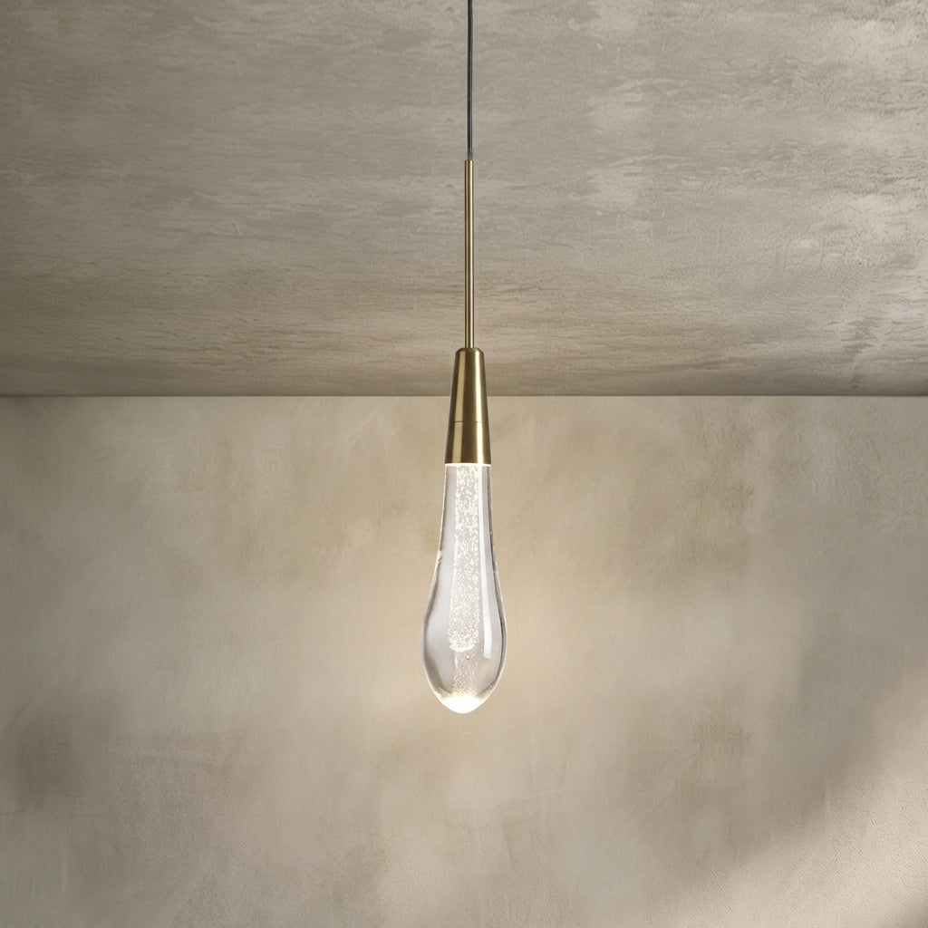 Lamer Lighting Aura 1-Light Linear Pendant 2"W x 2"D x 13.25"H - Background Shot