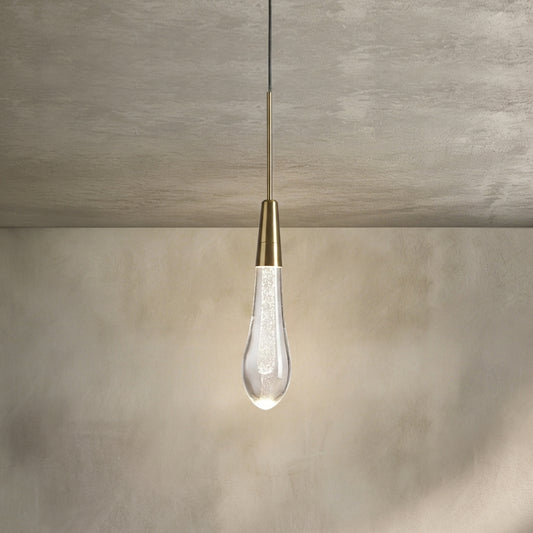 Lamer Lighting Aura 1-Light Linear Pendant 2"W x 2"D x 13.25"H - Background Shot