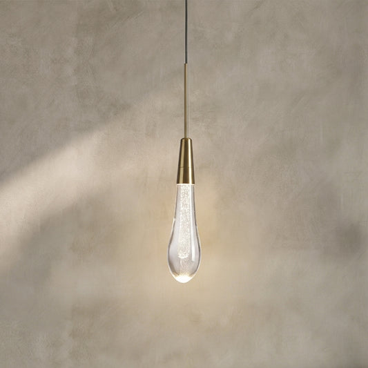 Lamer Lighting Aura 1-Light Linear Pendant 2"W x 2"D x 13.25"H - Background Shot