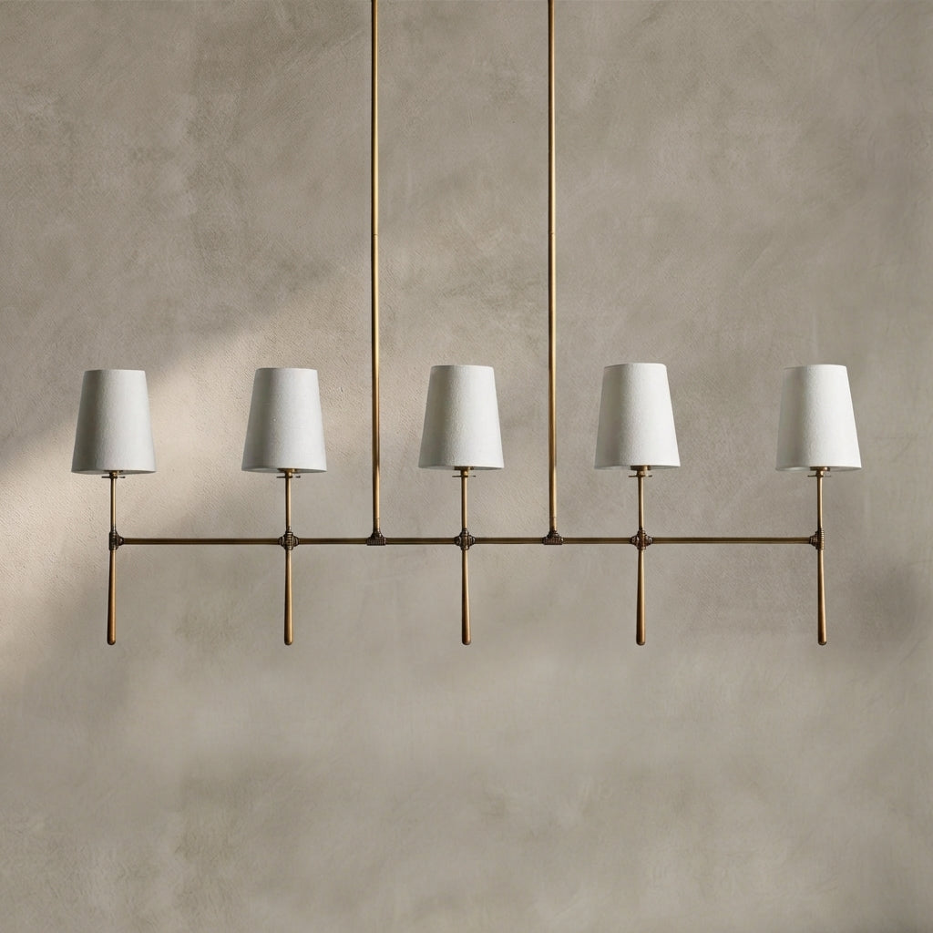 Lamer Lighting Aura Linear Chandelier 5/6 Light - Background Shot