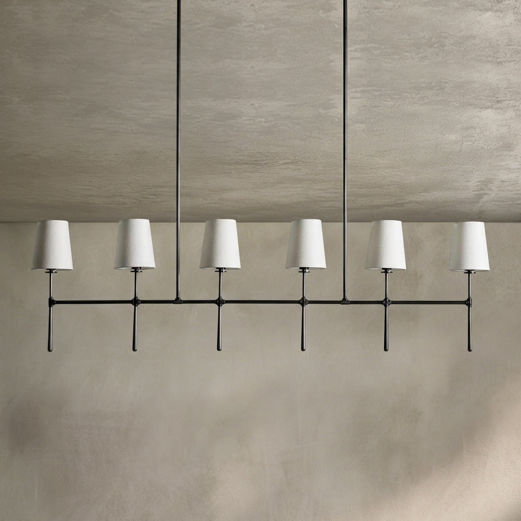 Lamer Lighting Aura Linear Chandelier 5/6 Light - Background Shot