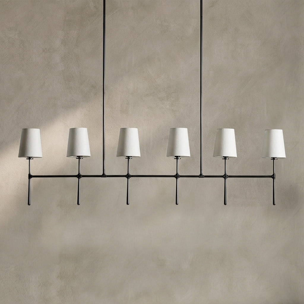 Lamer Lighting Aura Linear Chandelier 5/6 Light - Background Shot