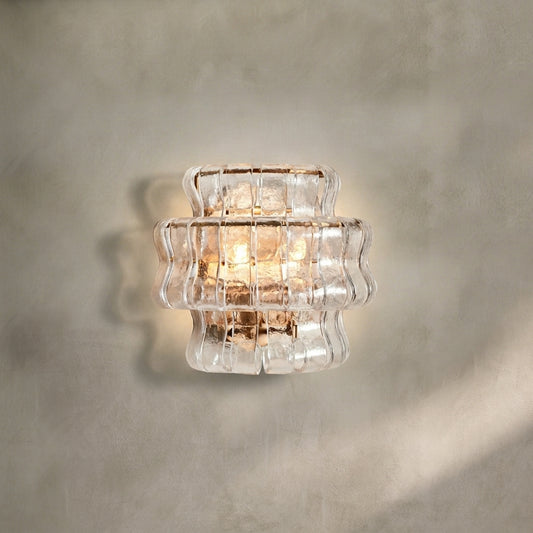 Lamer Lighting Veridian Artisan Glass Sconce - Background Shot
