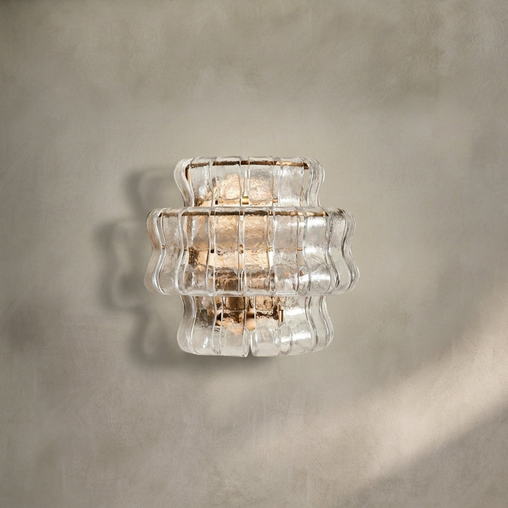 Lamer Lighting Veridian Artisan Glass Sconce - Background Shot