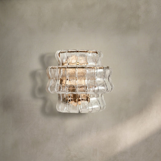 Lamer Lighting Veridian Artisan Glass Sconce - Background Shot