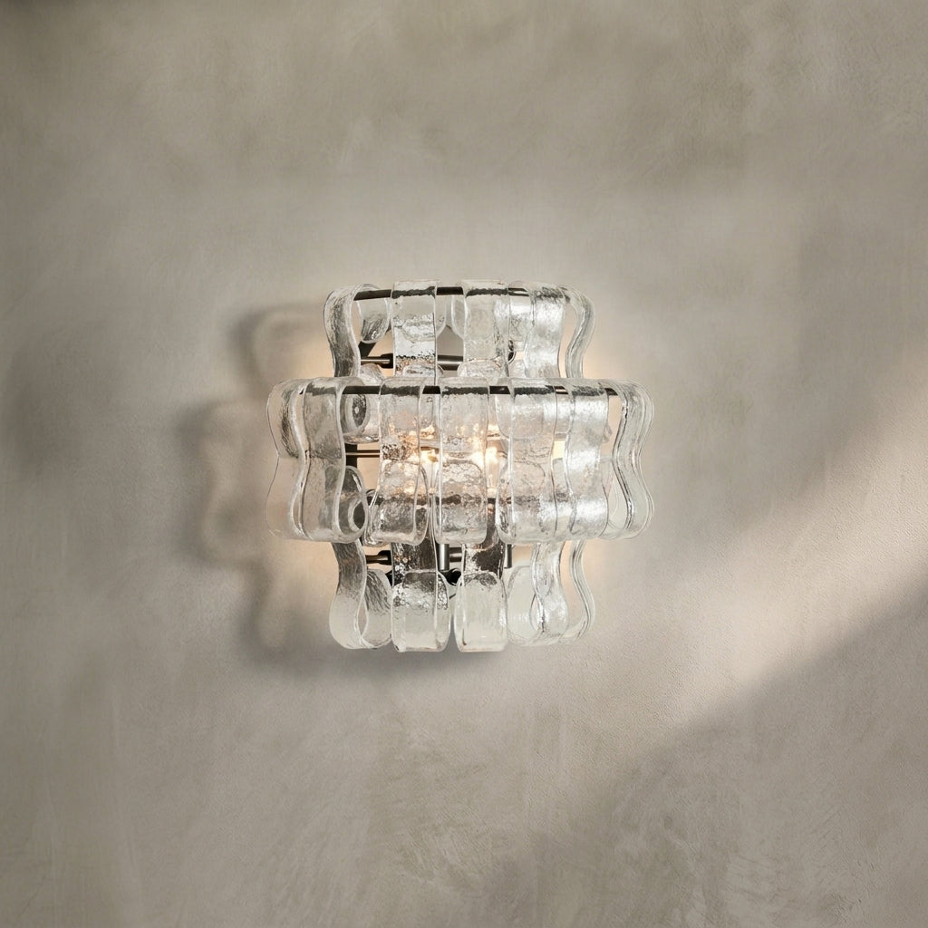 Lamer Lighting Veridian Artisan Glass Sconce - Background Shot