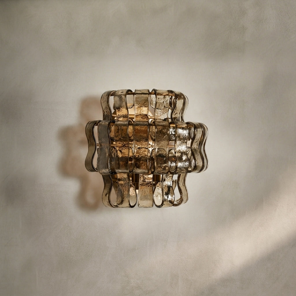 Lamer Lighting Veridian Artisan Glass Sconce - Background Shot