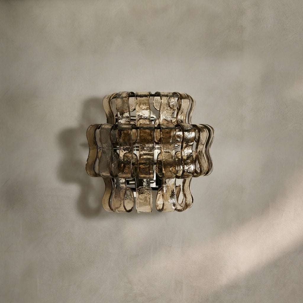 Lamer Lighting Veridian Artisan Glass Sconce - Background Shot