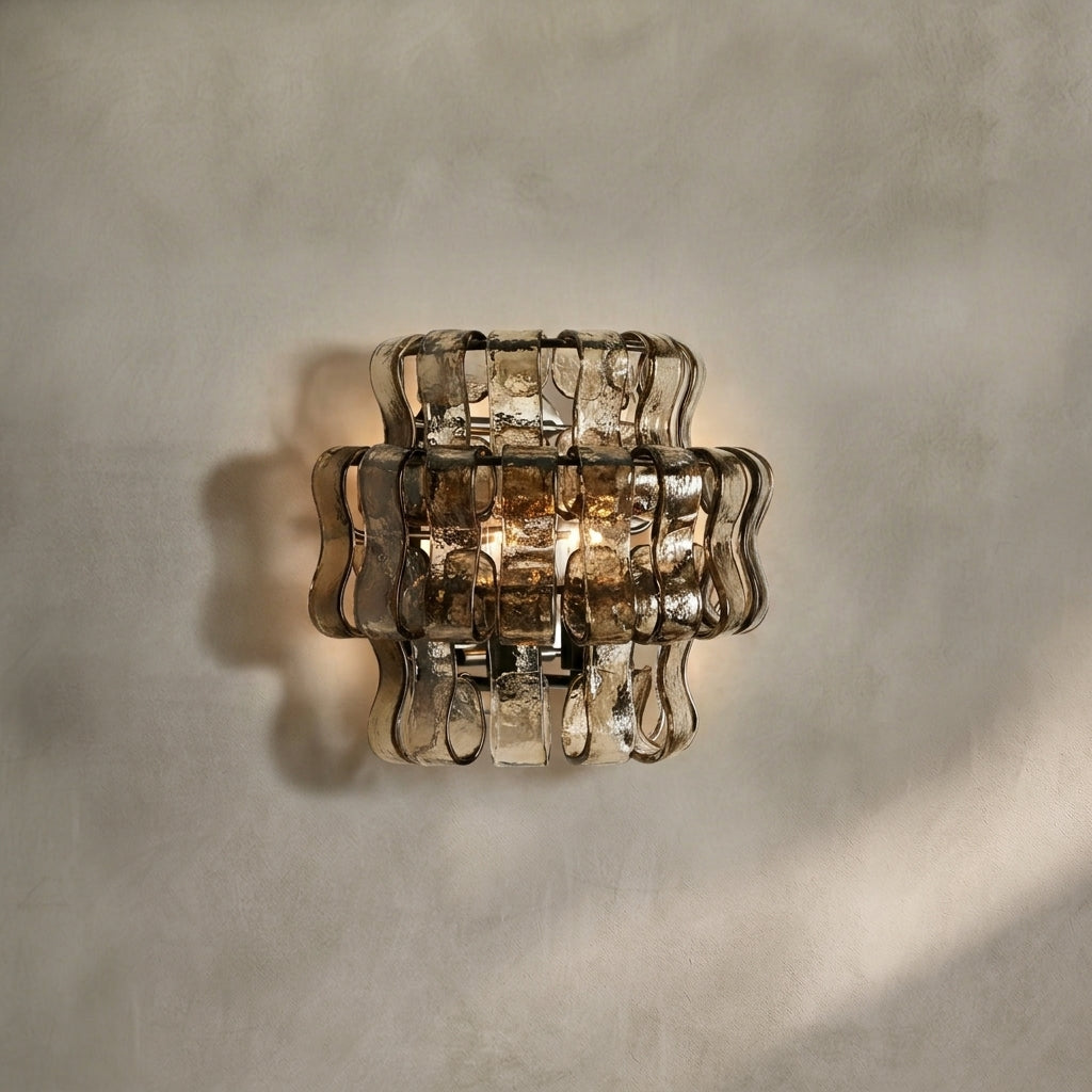 Lamer Lighting Veridian Artisan Glass Sconce - Background Shot