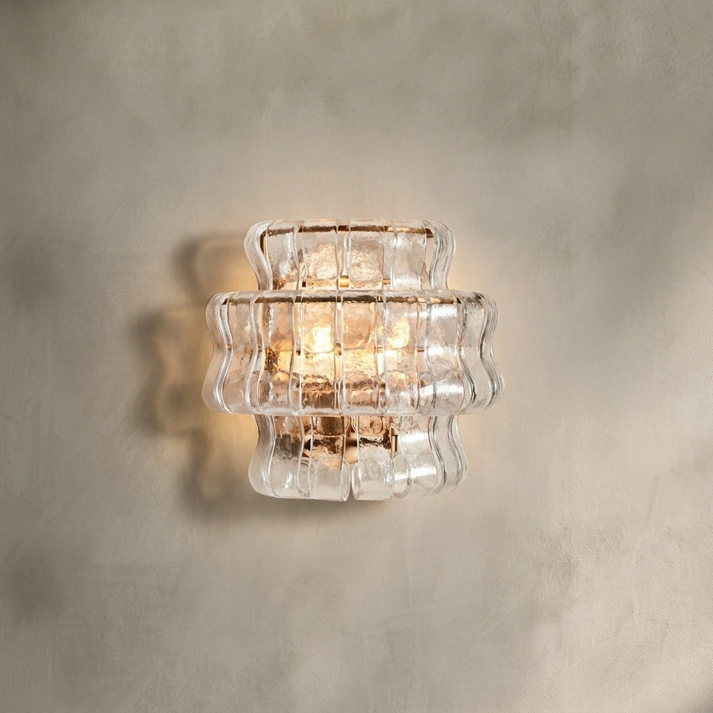 Lamer Lighting Veridian Artisan Glass Sconce - Background Shot