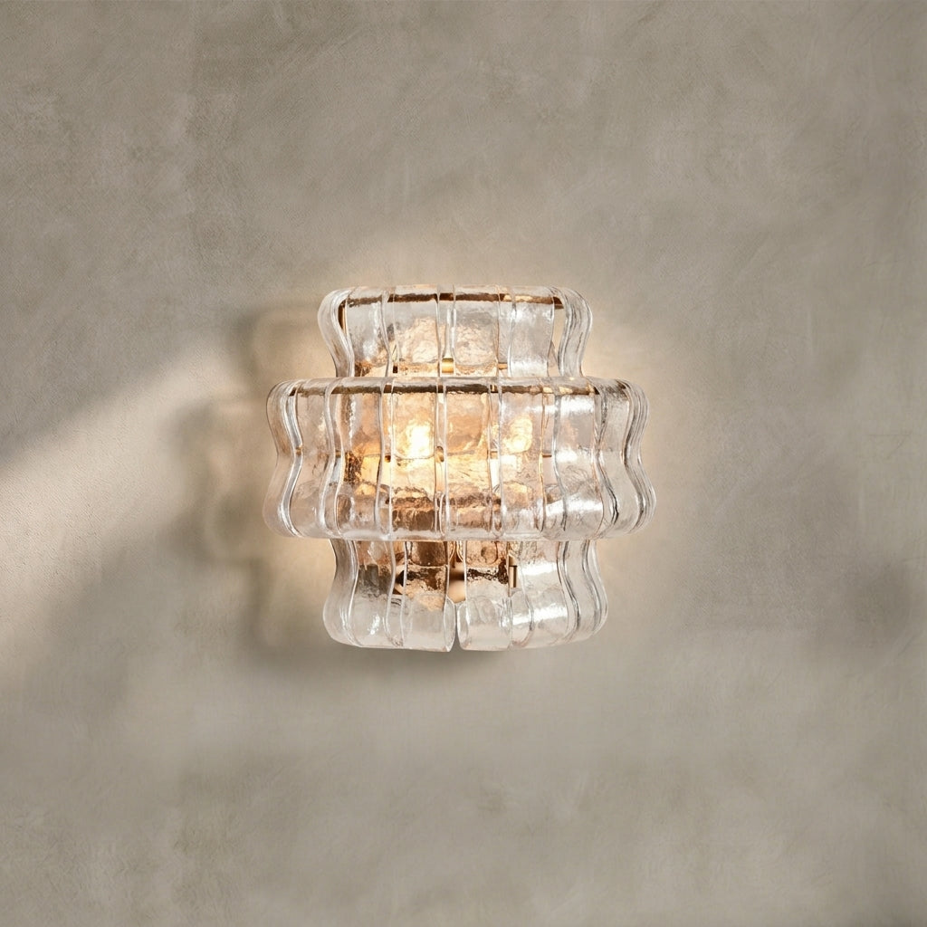 Lamer Lighting Veridian Artisan Glass Sconce - Background Shot