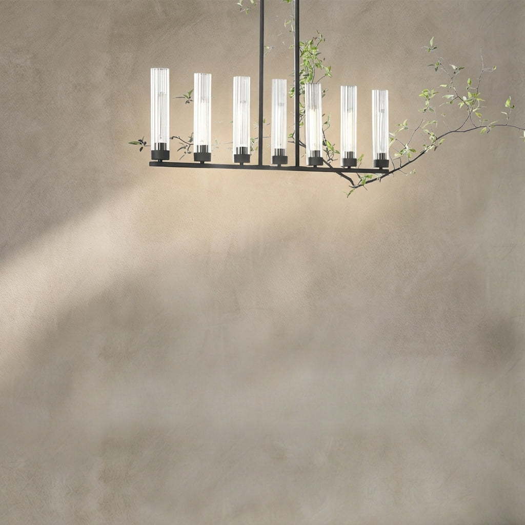 Lamer Lighting Aethel Linear Chandelier 5/7/8 Light - Background Shot