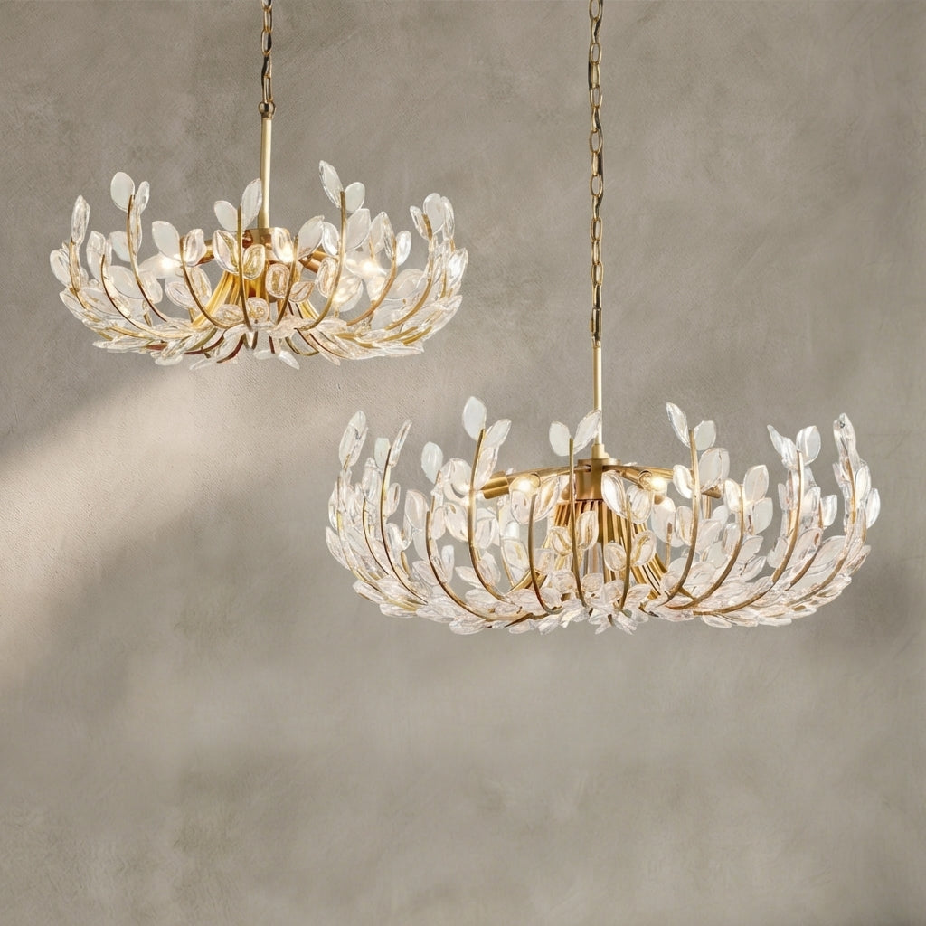 Lamer Lighting Veridian Bloom 6/8 Lights Chandelier 26"32" - Background Shot