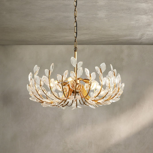 Lamer Lighting Veridian Bloom 6/8 Lights Chandelier 26"32" - Background Shot