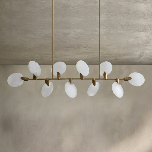 Lamer Lighting Aura Linear Chandelier 62"74" - Background Shot