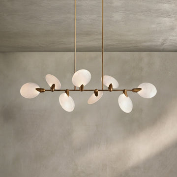 Lamer Lighting Aura Linear Chandelier 62"74" - Background Shot