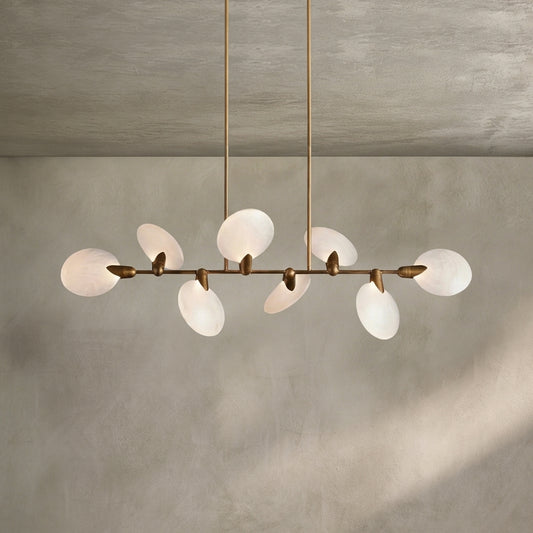 Lamer Lighting Aura Linear Chandelier 62"74" - Background Shot