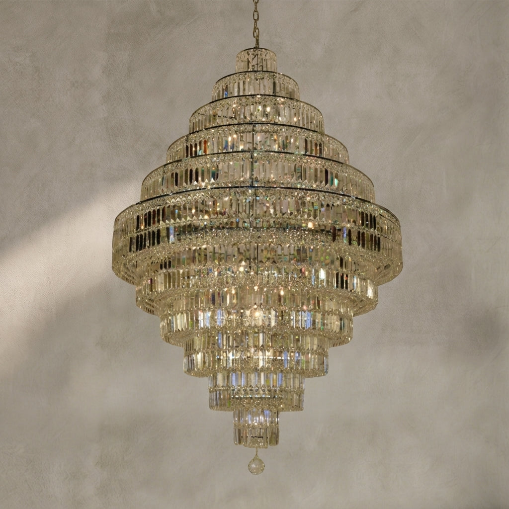Lamer Lighting Grand Lumina K9 Crystal Round Chandelier - Background Shot