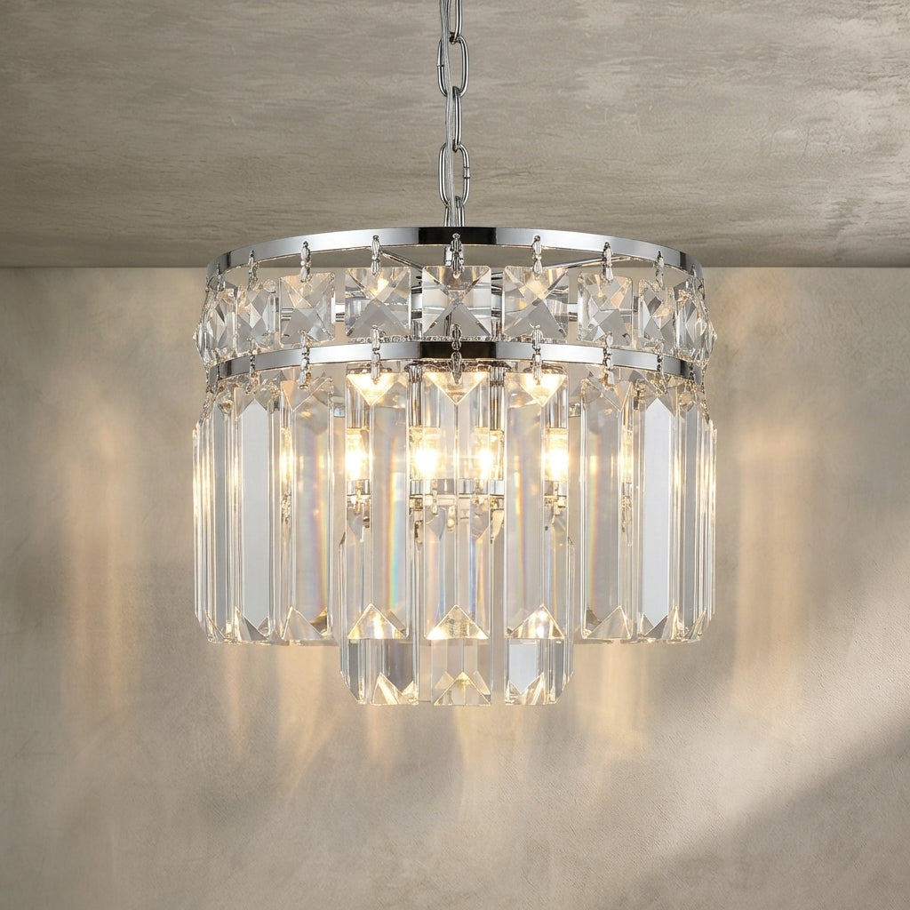 Lamer Lighting Grand Lumina K9 Crystal Round Chandelier - Background Shot